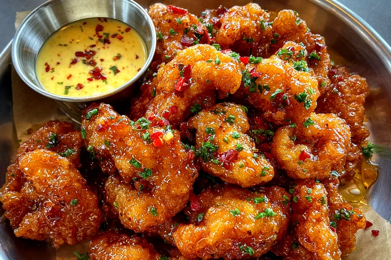 Cooking process for Spicy Glazed Fried Chicken