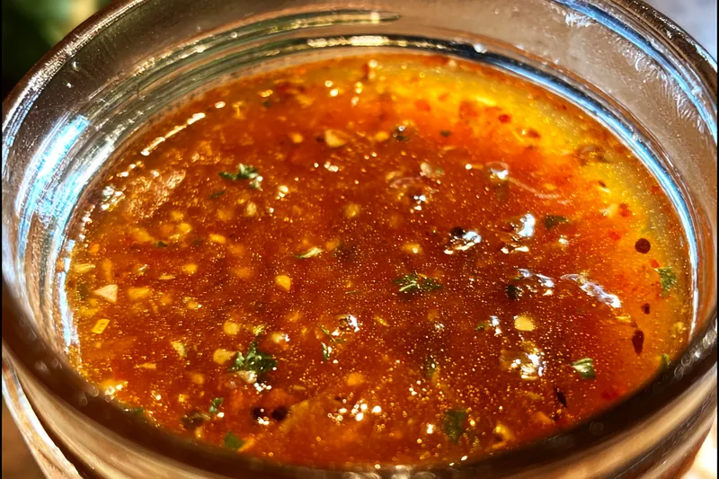 Fresh ingredients for Spicy Herb Infused Sauce