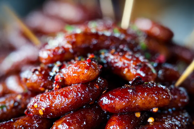 Fresh ingredients for Spicy Honey Garlic Sausages