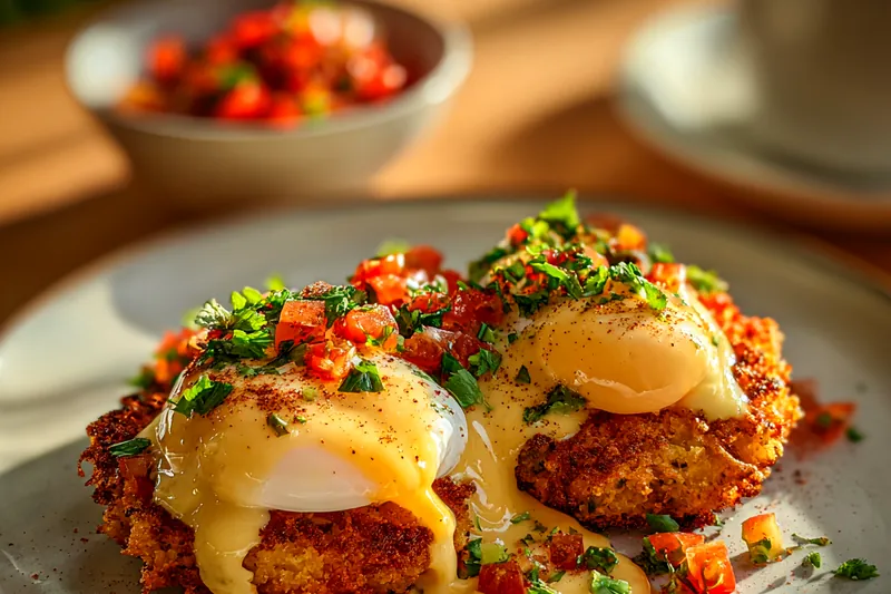 Cooking process for Spicy Poached Egg Delight