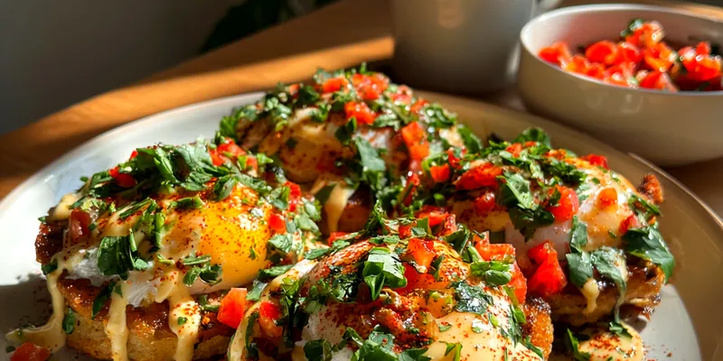 Spicy Poached Egg Delight