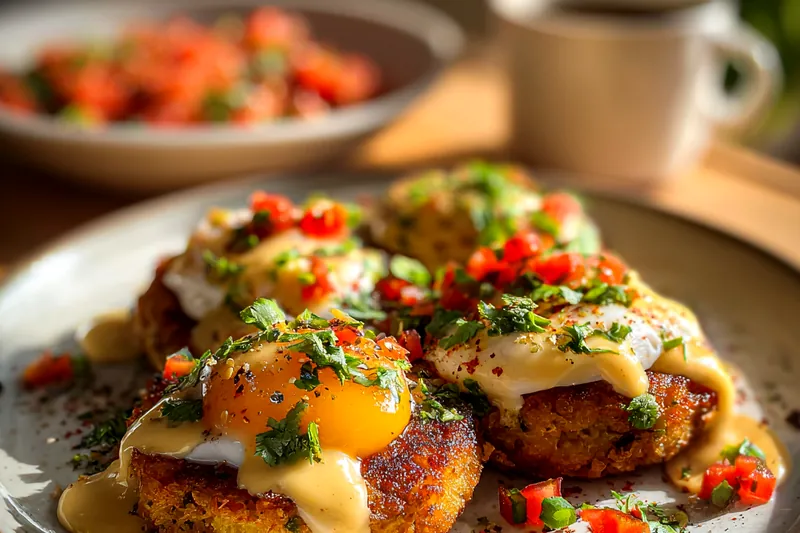 Fresh ingredients for Spicy Poached Egg Delight