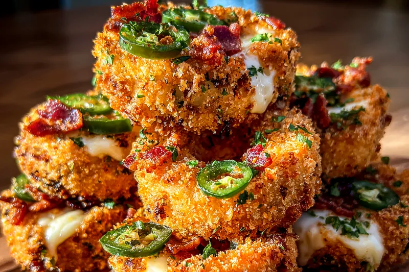 Cooking process for Spicy Stuffed Onion Rings