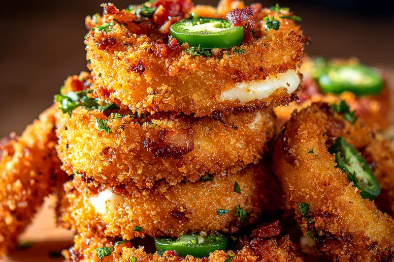 Fresh ingredients for Spicy Stuffed Onion Rings