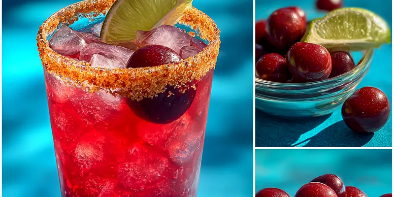 Chilled Cherry Limeade Cocktail