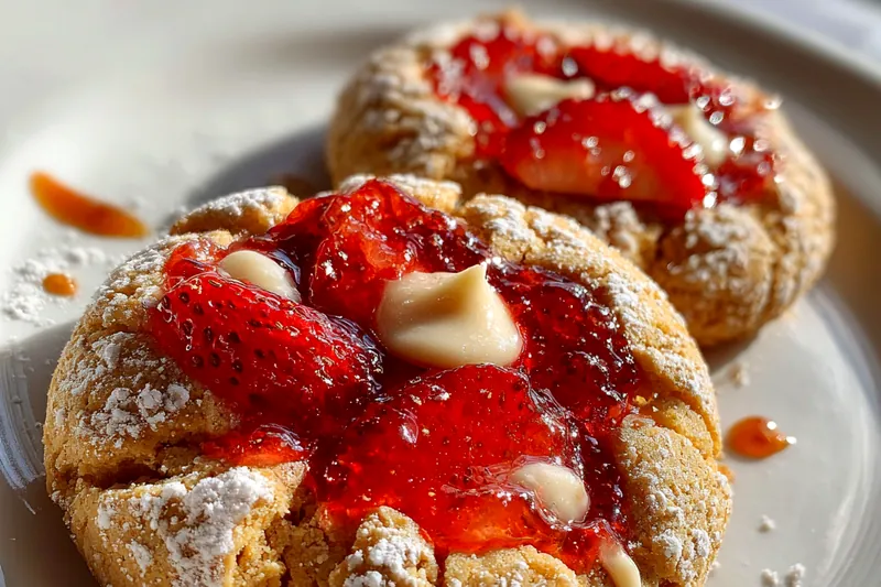Cooking process for Strawberry Cream Cheese Cookies
