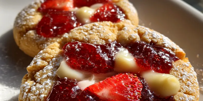 Strawberry Cream Cheese Cookies