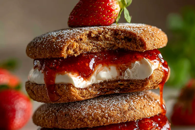 Cooking process for Strawberry Cheesecake Cookies