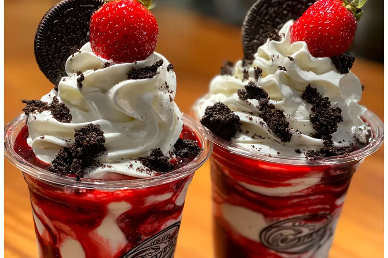 Cooking process for Strawberry Cookie Delight