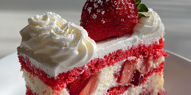 Strawberry Cream Cake Delight