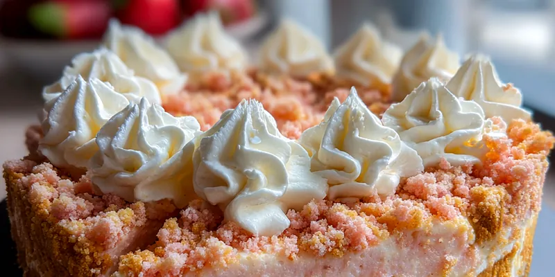 Strawberry Crunch Cheesecake