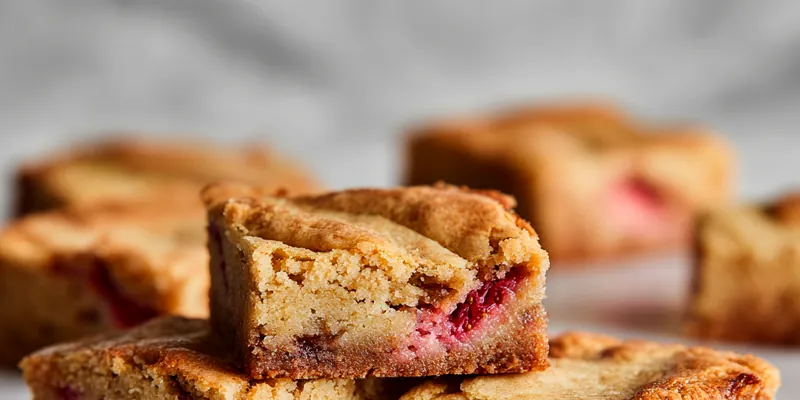 Delicious Strawberry Lemon Blondies with a Zesty Twist