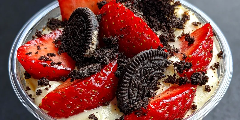 Strawberry Oreo Cheesecake Delight