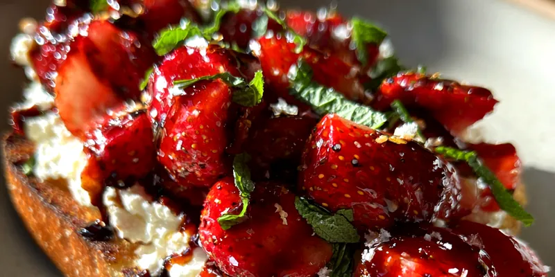 Strawberry Ricotta Toast