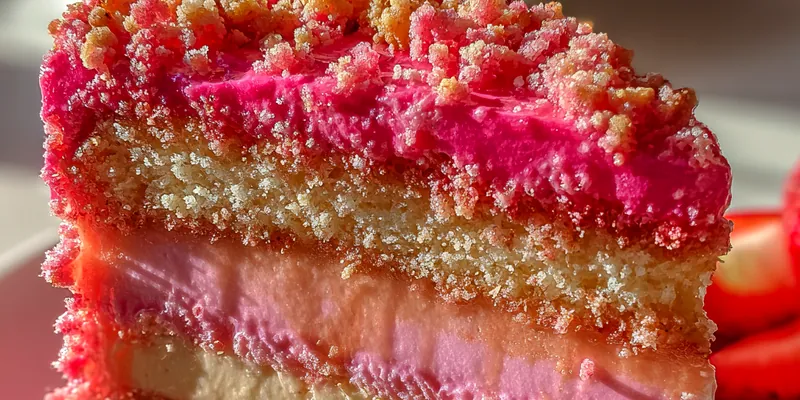 Strawberry Shortcake Cheesecake Delight