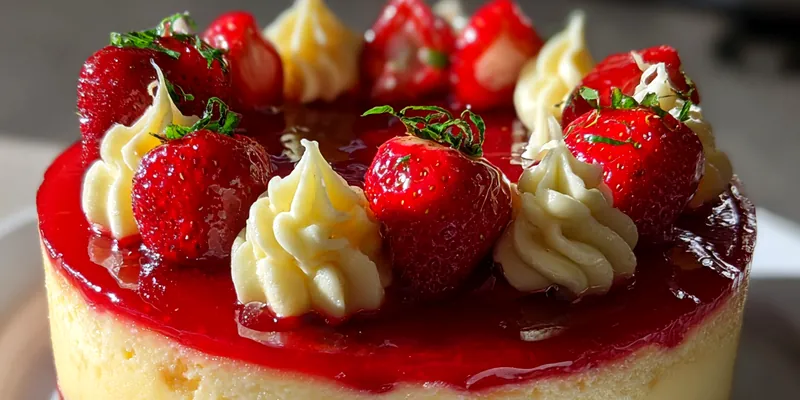 Strawberry Velvet Cheesecake