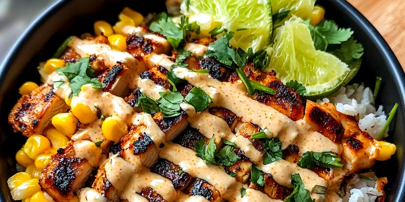 Savory Street Corn Chicken Bowl