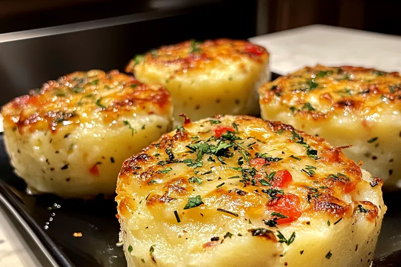 A vibrant display of fresh potatoes, cheeses, and seasonings for Hearty Potato Cheese Delights.