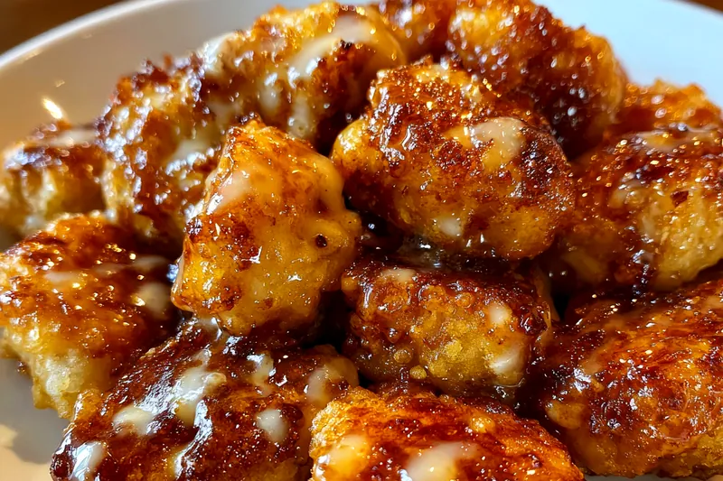 Fresh ingredients for Sweet Glazed Apple Bites