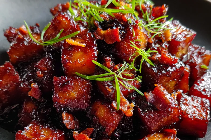 Cooking process for Sweet Glazed Chicken Bites