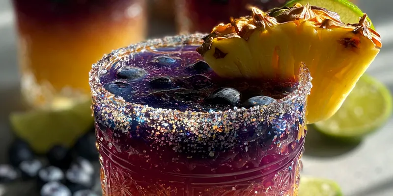 Tangy Pineapple Blueberry Drink