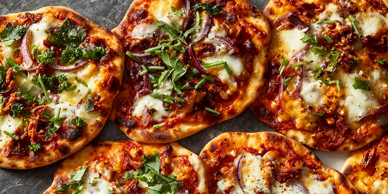 Tasty Autumn Naan Pizzas with Butternut Squash and Spinach