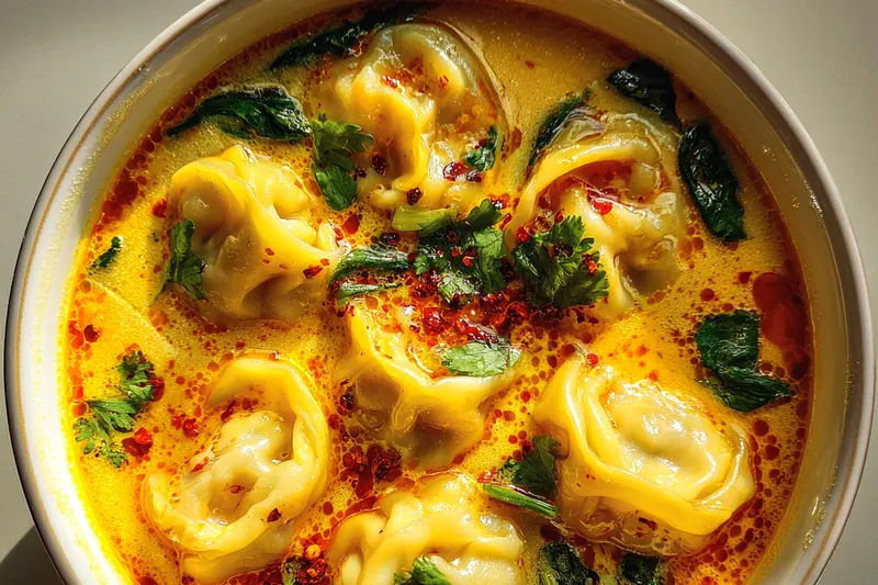 Fresh ingredients for Thai Coconut Curry Dumplings
