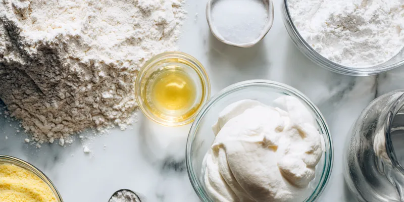 Traditional Turkish Revani Cake with Rose Water Syrup