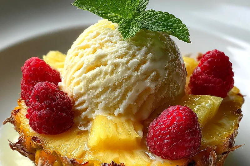 Fresh ingredients for Tropical Pineapple Delight