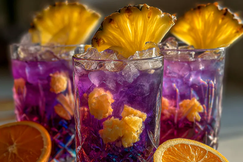 Cooking process for Tropical Purple Punch