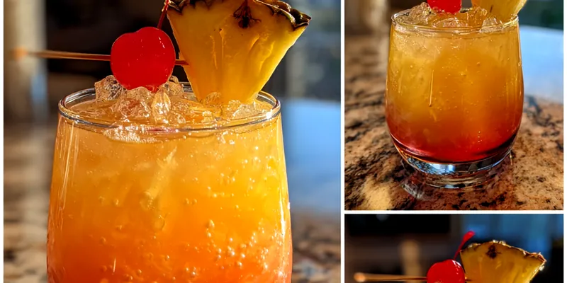 Tropical Sparkling Cocktail