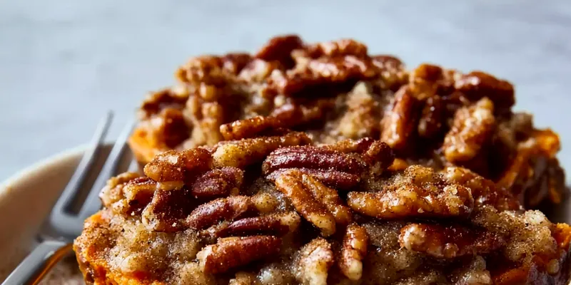 Twice-Baked Sweet Potatoes with Pecan Streusel