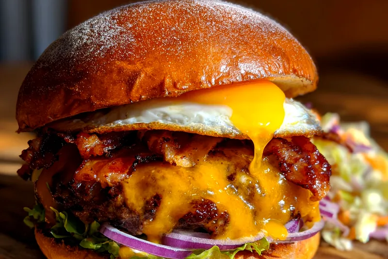 Cooking process for Ultimate Gourmet Burger Delight