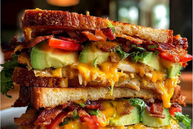 Cooking process for Ultimate Layered Sandwich Delight