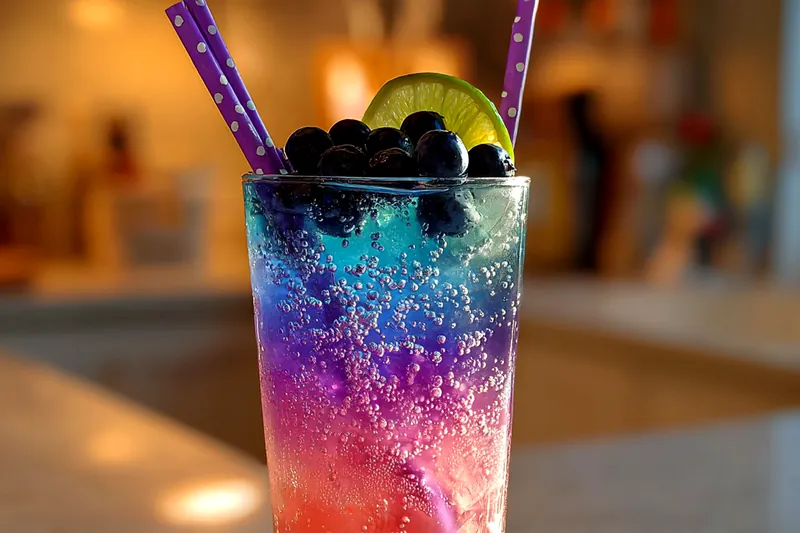 Fresh ingredients for Vibrant Berry Cocktail