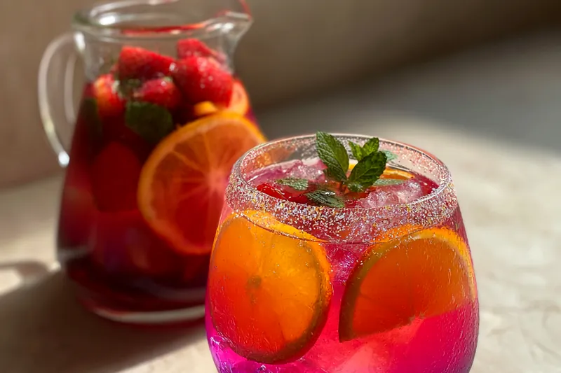 Fresh ingredients for Vibrant Citrus Party Punch