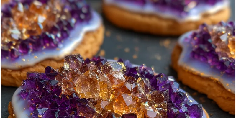 Vibrant Geode Sugar Cookies