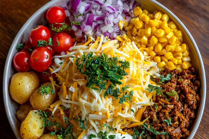 Cooking process for Vibrant Taco Bowl
