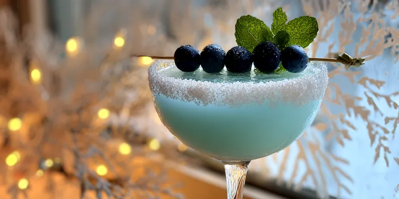 Winter Blueberry Martini