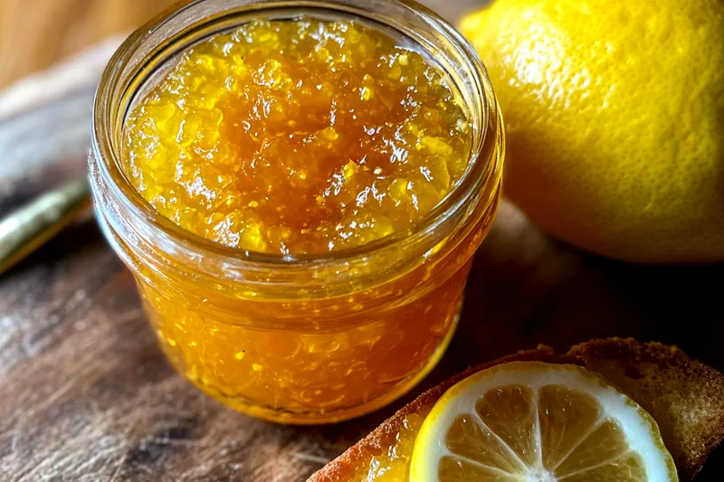 Fresh ingredients for Zesty Lemon Fruit Preserve